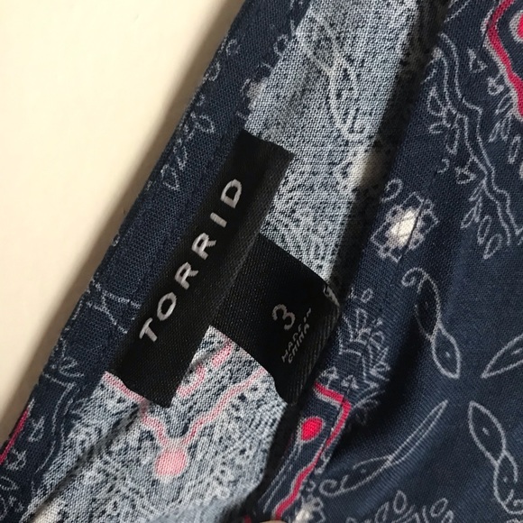 Torrid sundress size 3  Red white blue grey color - Picture 2 of 5